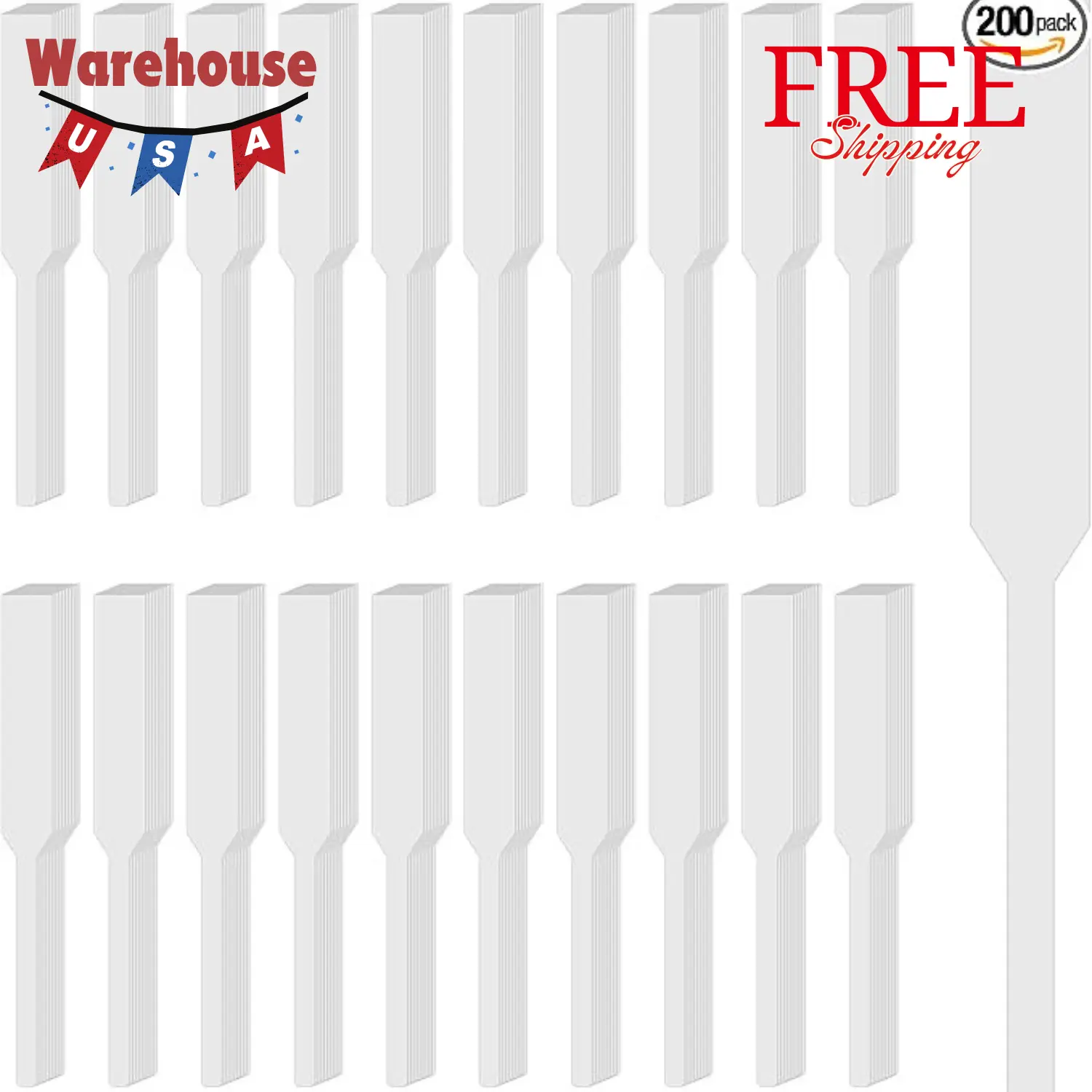 200 PCS Perfume Test Strips Paper Disposable White