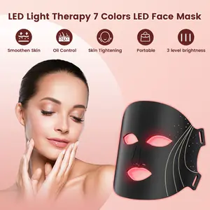7-Color LED Light Therapy Face Mask - Red LED Phototherapy Facial Beauty Device for Personal Care