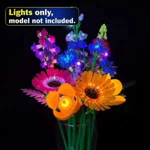 LYBMTWF LED Lighting kit For Lego 10313 Wildflower Bouquet Model Light Up your Building Blocks (Model Not Included)