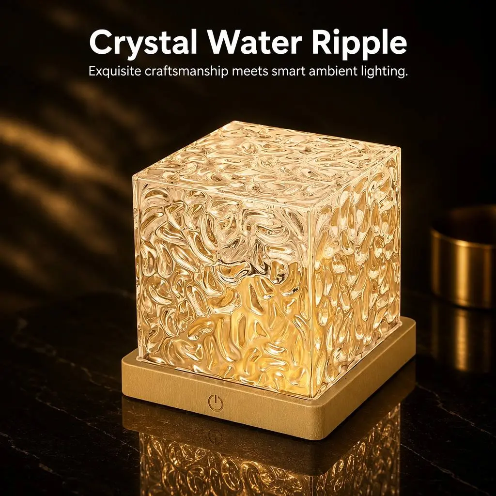 3D Water Ripple Projection, Ocean Wave Projector Light, 16-Color LED Shower Lamp with Remote,  Romantic Ambient Lighting for Kids Room, Relaxation, Bedroom, Bathroom & Night Light