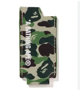 Bape Leather Lighter Case ABC Green Camo