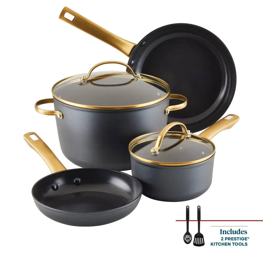 Farberware Forged Induction 8pc Ceramic Nonstick Cookware Set