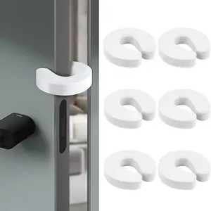 6 Piece Thickened Children Toddlers Safety Door Stopper, Anti-Collision Cartoon Door Guard, Childproof Door Protector, Non-Toxic Material