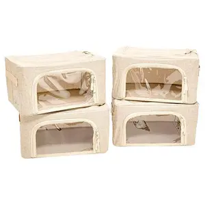 Improvements Set of 4 Mini Collapsible Storage Bins