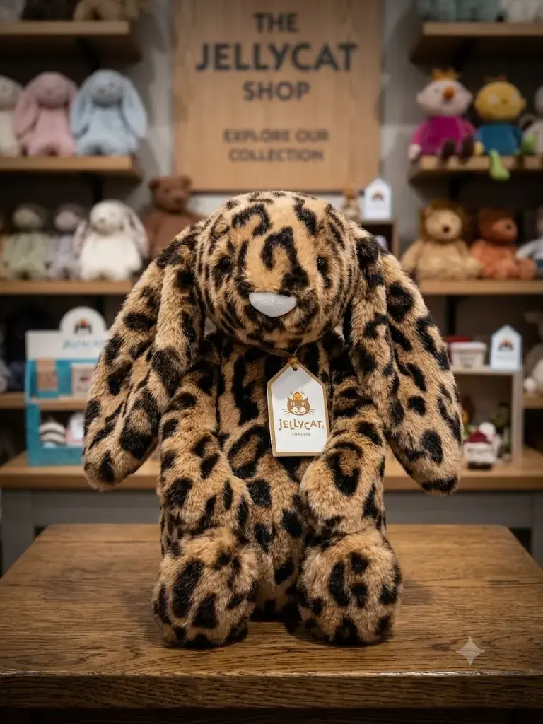 Cute Jellycat Leopard Bashful Bunny Plushie - Aesthetic Gift, Free Ship & Free Jellycat Keychain