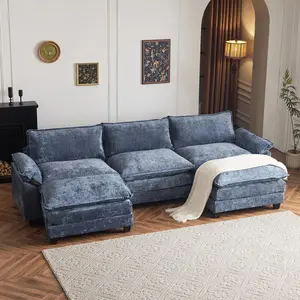 【Father's Day Gift】Karlhome 157”Modular Sectional Sofa,Modern Sectional Sofa,Upholstered Couches,Sofa Couch with High Density Memory Foam,Removable Sofa,for Living Room Bedroom, summergarden