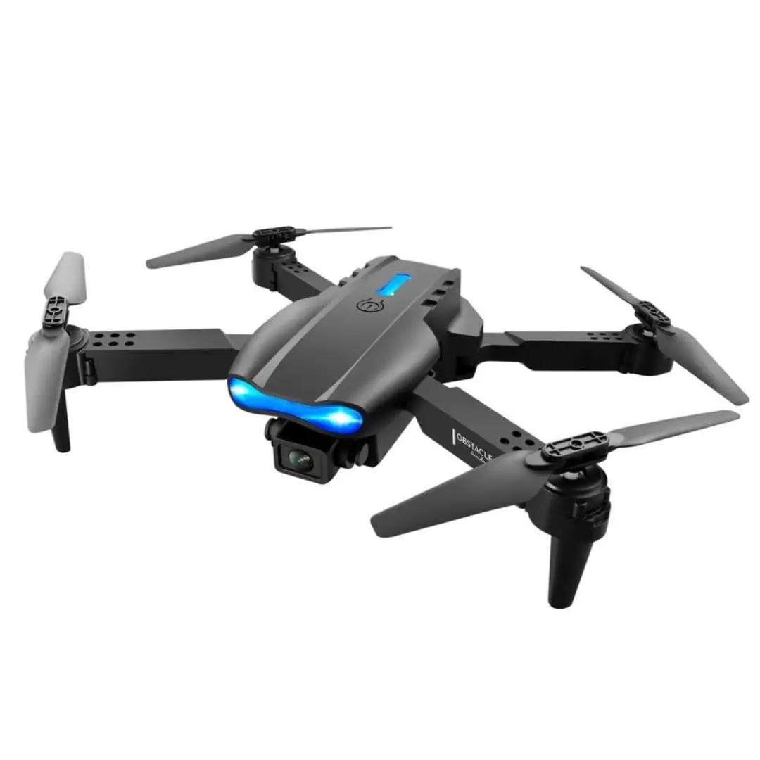 Foldable HD Camera RC Drone, FPV Remote Control Quadcopter with LED Lights, Altitude Hold, 1-Key Takeoff & Landing, Easy-Flying Toy for Kids & Beginners