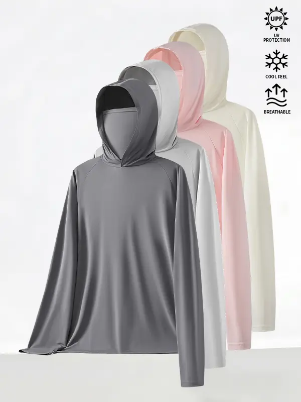 Men’s Hooded Sun Protection Jacket – Multi-Pack, Loose Fit, Casual & Versatile, Long Sleeve Outerwear for Outdoor Activities