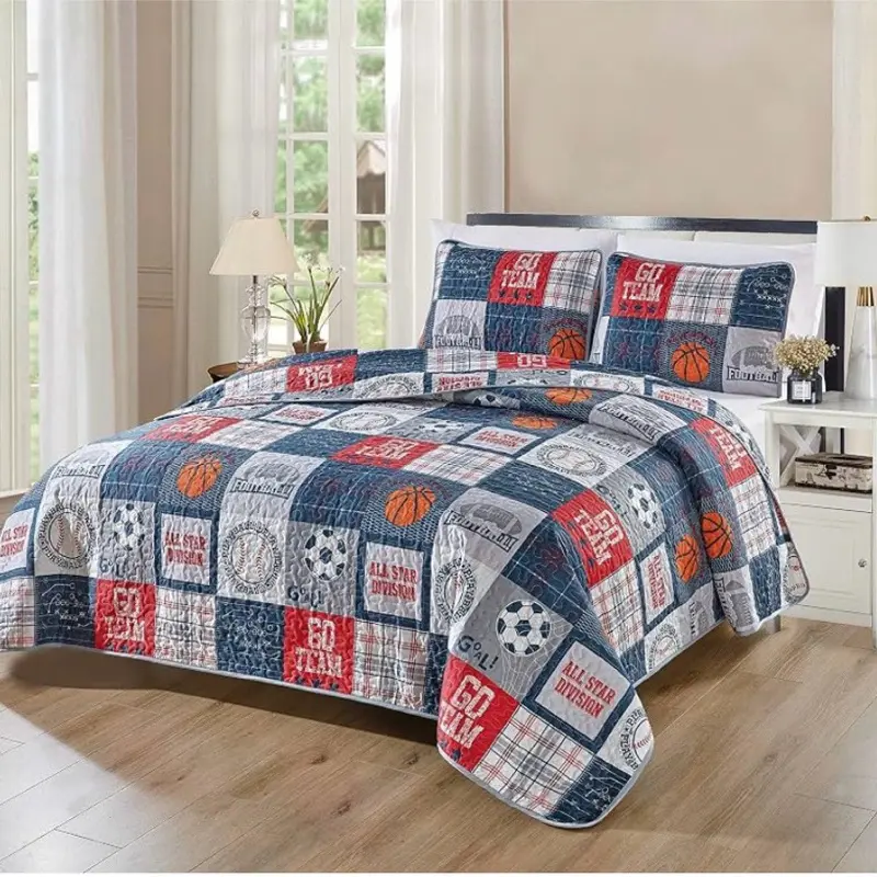 Luxury Home Quilt Coverlet Bedspread Bedding Set With Pillow Sham Multicolor Fun Design Luxury Home Quilt Coverlet Bedspread Bedding Set With Pillow Sham Multicolor Fun Design