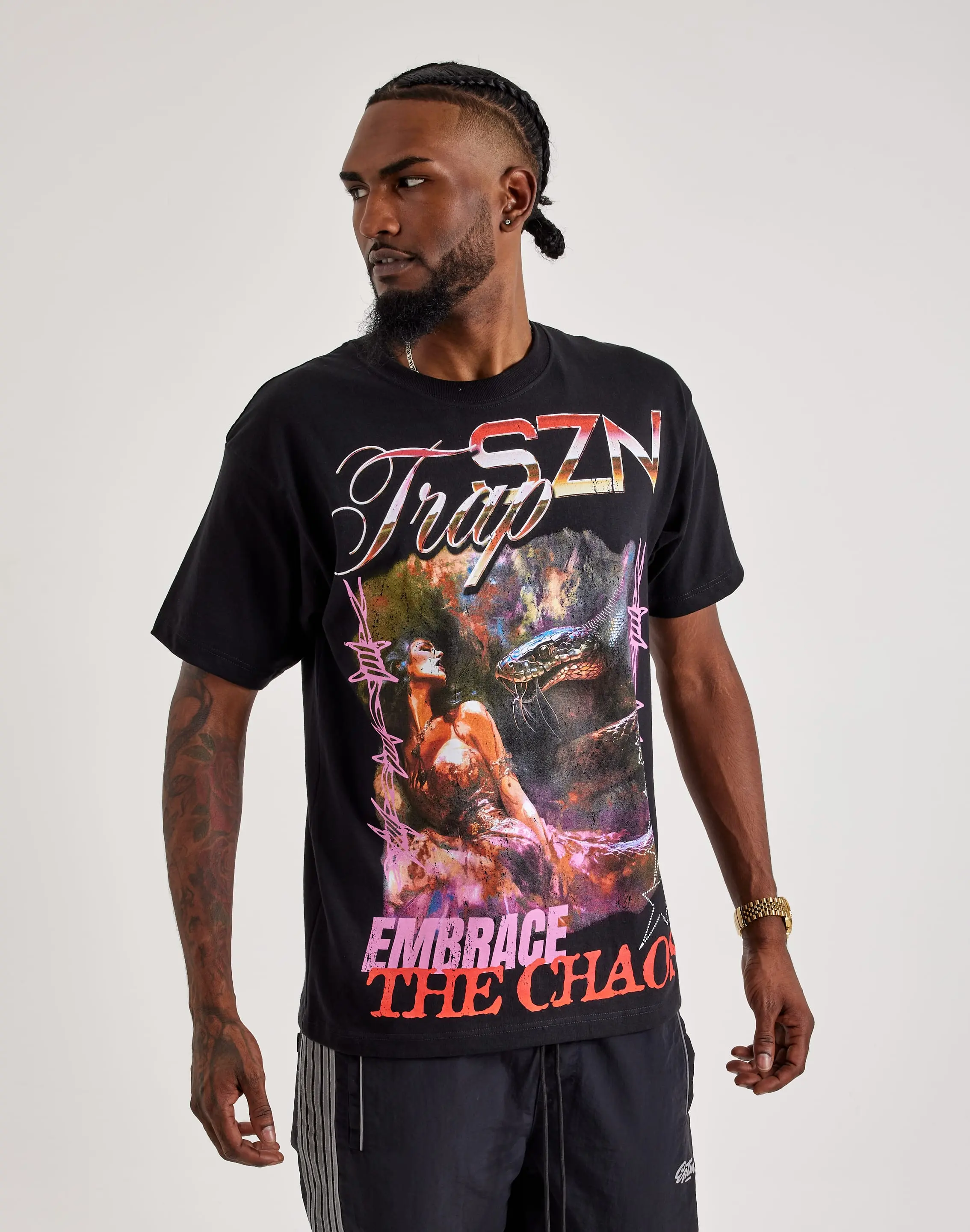 Mens Trap SZN Snake Trap Tee