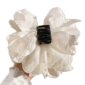 Lace fringe hair clip, casual and stylish, versatile ponytail clip