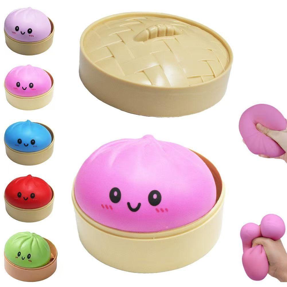 Dumpling Squishies Toy Simulation Baozi Pinch Music Decompression Toy