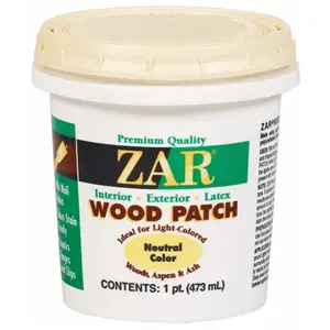 212 MAIN United Gilsonite 30911 1 Pt Neutral Zar Wood Patch, Latex Patch with Pulverized Wood, Ready-to-Use, Fills Gaps, Halo-Free