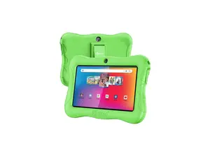 Contixo V9 Kids Tablet 7 Inch HD Display, 32GB Storage, Bluetooth, Wi-Fi, Dual Cameras, Parental Control, Silicone Protective Case and 50 Disney eBooks Included (2023 Sep New Version, Green)