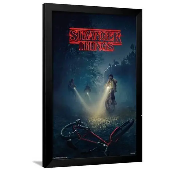 [Sale off up to 65%][Free Ship][No Frame] Netflix Stranger Things (2016) - Bikes One Sheet Framed Poster
