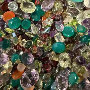 100 Carats Mixed Gemstones 100% Natural Assorted Colors and Shapes for Crafting and Collecting