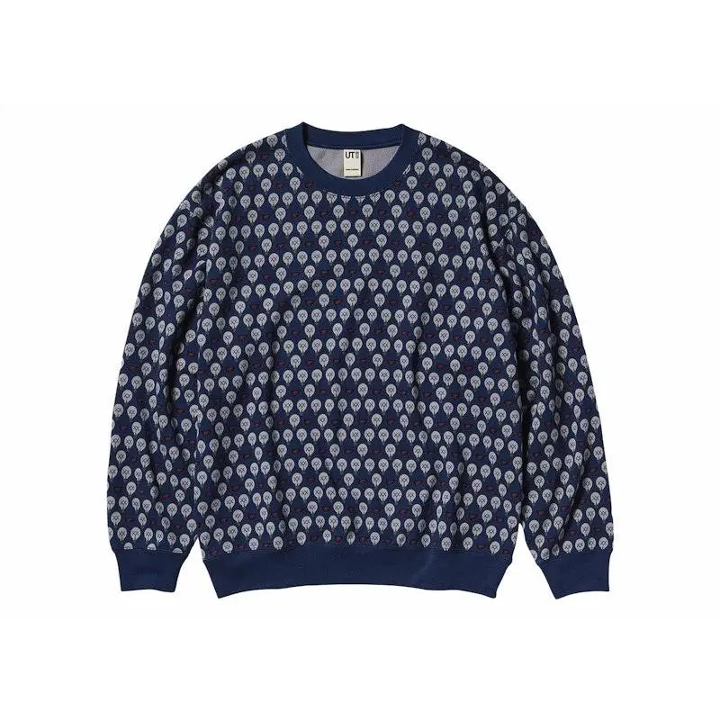 KAWS x Uniqlo Warhol Graphic Sweatshirt Navy Men's
