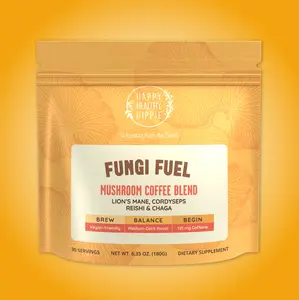 Mushroom Coffee - Lion's Mane, Rhodiola, L-Theanine - High Caffeine 125mg - Immune Boosting - 30 Servings