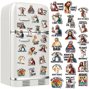 Easter Decor Jesus I Saw That Magnet Sticker Jesus Love You Fridge Magnets for Easter Gift Christian Humor Fridge Magnet for Men and Women Church Sunday School Classroom Home Office Decor Easter Basket Stuffer