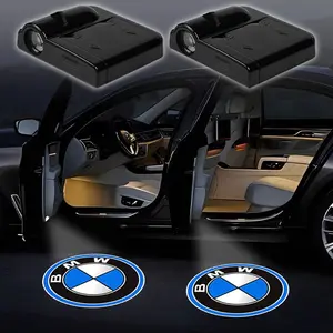 2PC Led Car Door Welcome Light Logo Shadow Projector Laser Lamp Led Car Lights For BMW E46 E90 E60 F30 F10 X1 X2 X3 X5 X4 X6 X7 G30 G20 Accessorie