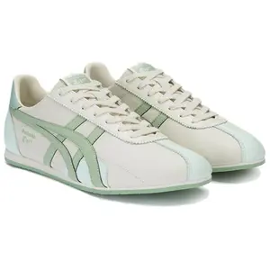 Onitsuka Tiger Runspark Low Top Sneakers for Men Women Beige Slip Resistant Comfort Retro Heritage Style Lightweight Construction