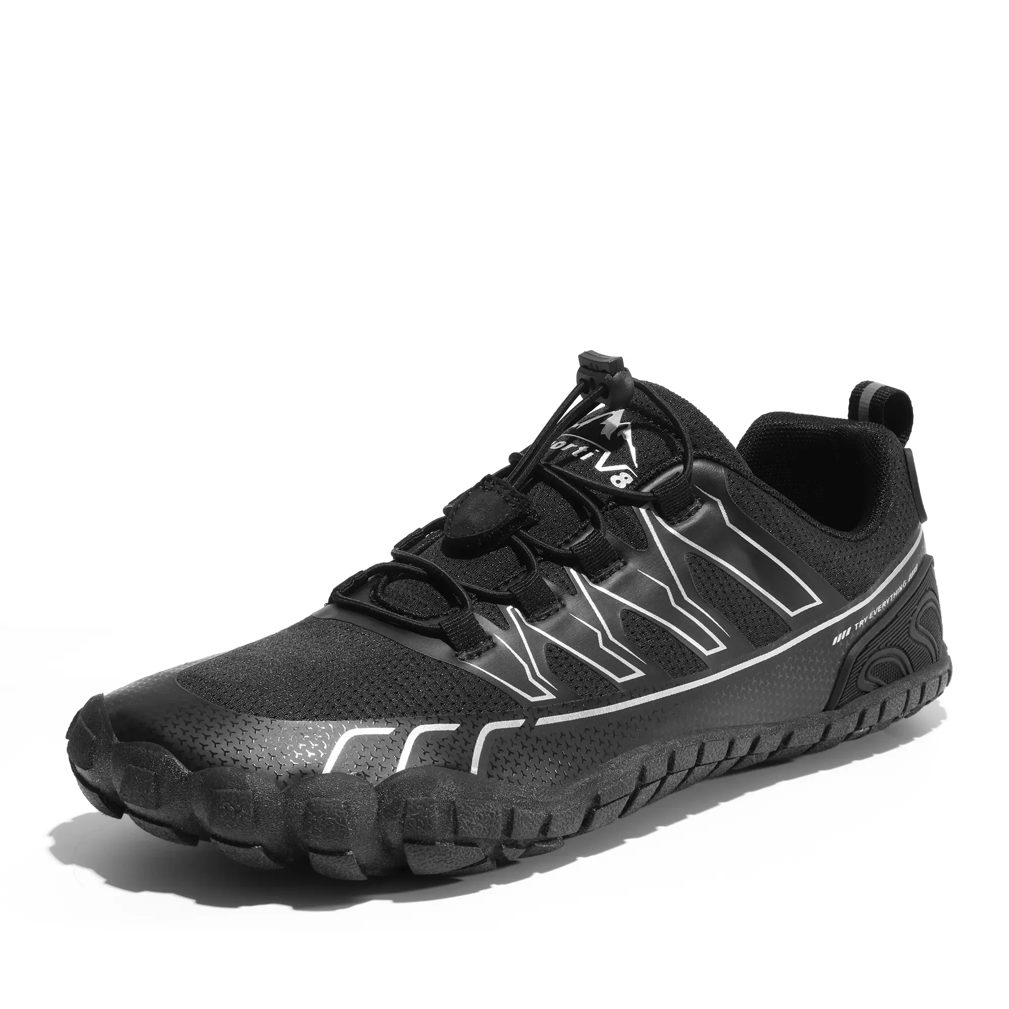 NORTIV 8 Men's Watershoes, Quick-Drying Amphibious Sneakers with Breathable Mesh and a Snug Fit for Kayaking and Beach Activities, Water Aqua Shoes, Wading Shoes, Laces