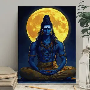 Shiva Painting, Modern Art Decoration, Living Room Bedroom Decoration, Hallway Office Mural, Kitchen, Home Poster, Ideal Gift, Ornaments