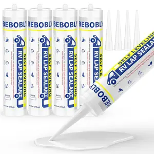 RV Roof Sealant Self Leveling Waterproof Flexible Non Cracking for Camper Trailer Motorhome Roof Repair 4 Pack
