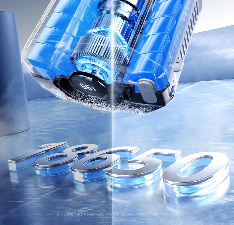 HOOYS USB Rechargeable Handheld Portable Fan, 199-Speed Adjustable, with Waist Clip, Flashlight & PowerDisplay, Personal Fan for Outdoor, Camping, Jobsite, Travel &Indoor Use