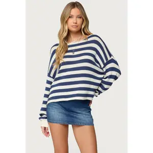Anney Oversized Striped Sweater