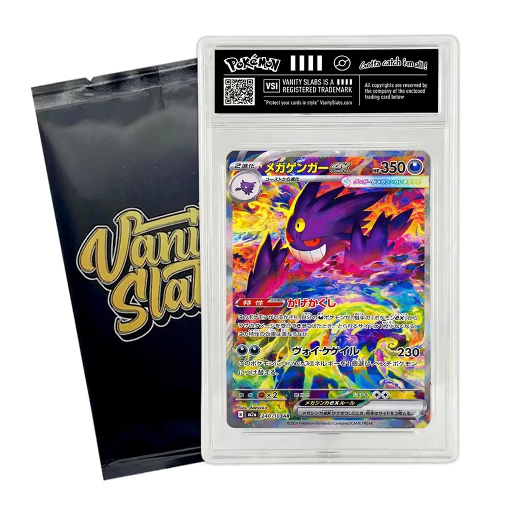 Japanese Pokémon Mystery Slab | Rare Card in Display Slab | EX, V, VMAX, VSTAR | Includes 10 BONUS Holo Cards | Perfect Gift for Kids & Collectors of All Ages