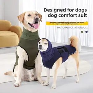 Dog Anxiety Relief Jacket 2 in 1 Calming Vest for Pets Anti Stress Wearable Blanket Soothing Solution for Thunderstorms Separation and Travel