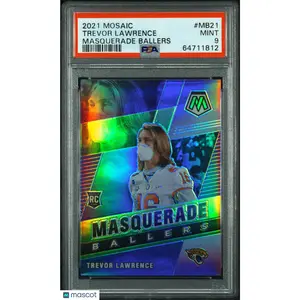 2021 Panini Mosaic Masquerade Ballers Trevor Lawrence MB21 PSA 9 MINT Jaguars RC