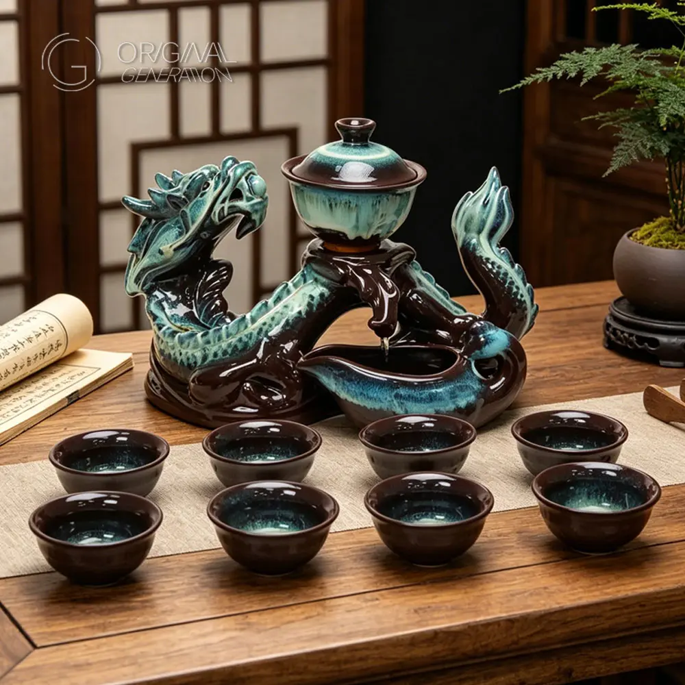 OGVIP Prosperous Age Auspicious Dragon Automatic Tea Set