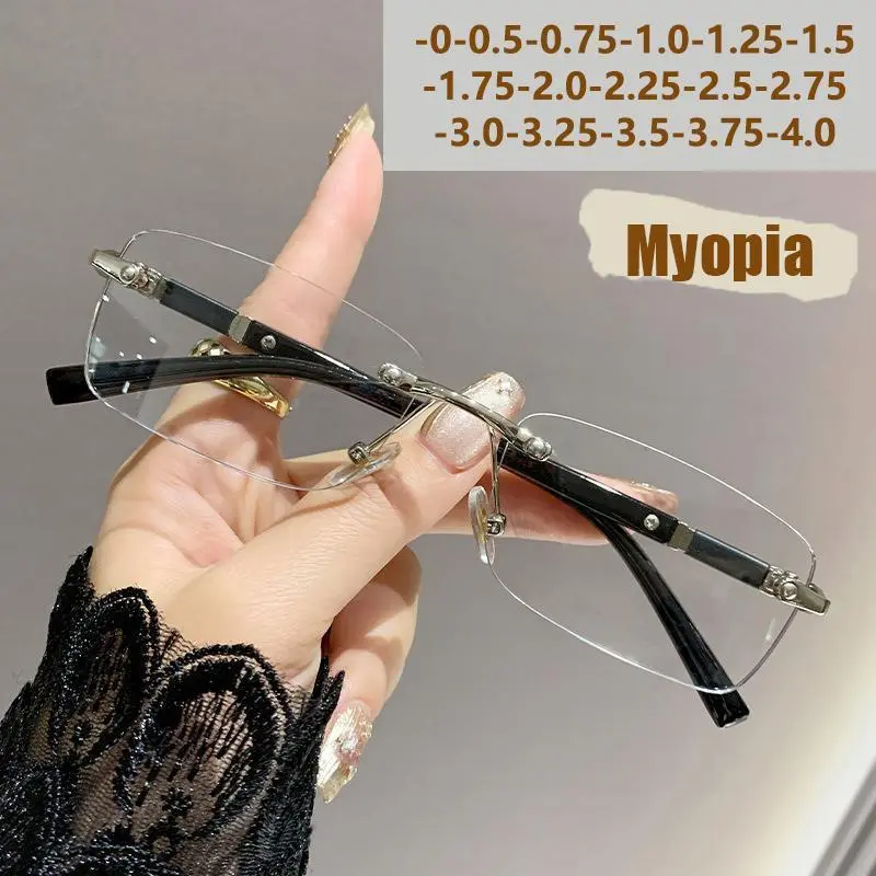 Color-changing Business Style Anti-glare Non-framed Progressive Lenses For Men, With High-end Style Edging And No Frame.3323