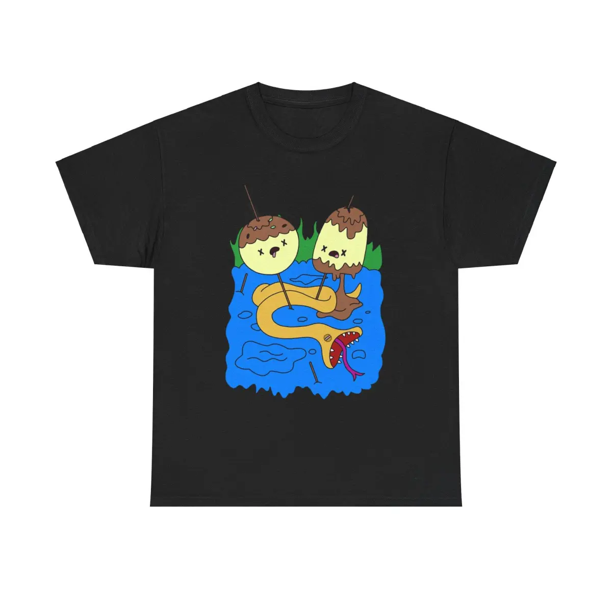 Men's Classic Soft Fabric Round Neck T-Shirt - Marceline Adventure Time Print, Relaxed-Fit Cotton Short-Sleeve Casual Chic Streetwear Top, Fitted, Athletic, Cartoon T-Shirts, Breathable
