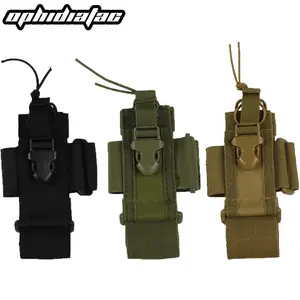 Adjustable Wireless Calling Machine Electric Holder Bag Molle Two-Way Radio Holster Bag Holder Nylon Walkie Talkie Bag