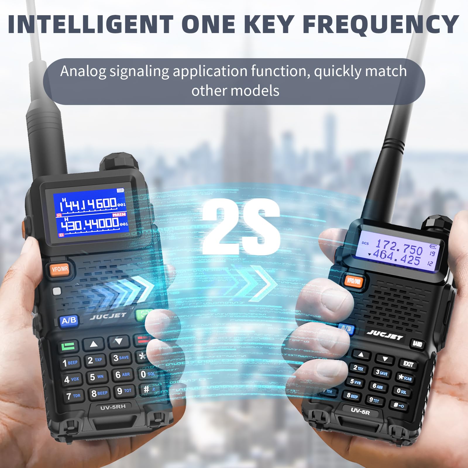 Baofeng UV-5RH 10W Ham Radio Handheld - Upgraded UV-5R Dual Band Amateur Radio with Air Band, Long Range Walkie Talkies for Adults, USB-C Charging (2 Pack) rechargeable walkie talkie