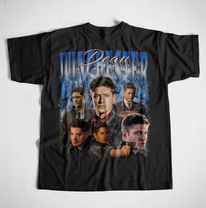 Dean Winchester Supernatural T-Shirt, Vintage Retro Style Fan Tee