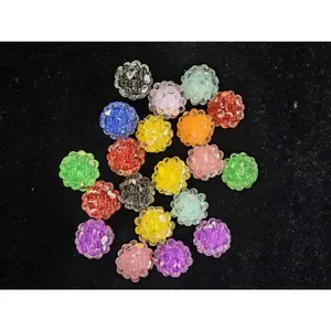 511 10PCS Bubble Candy Spacer Beads | Glossy Jelly Rondelle Beads for DIY Pens & Jewelry