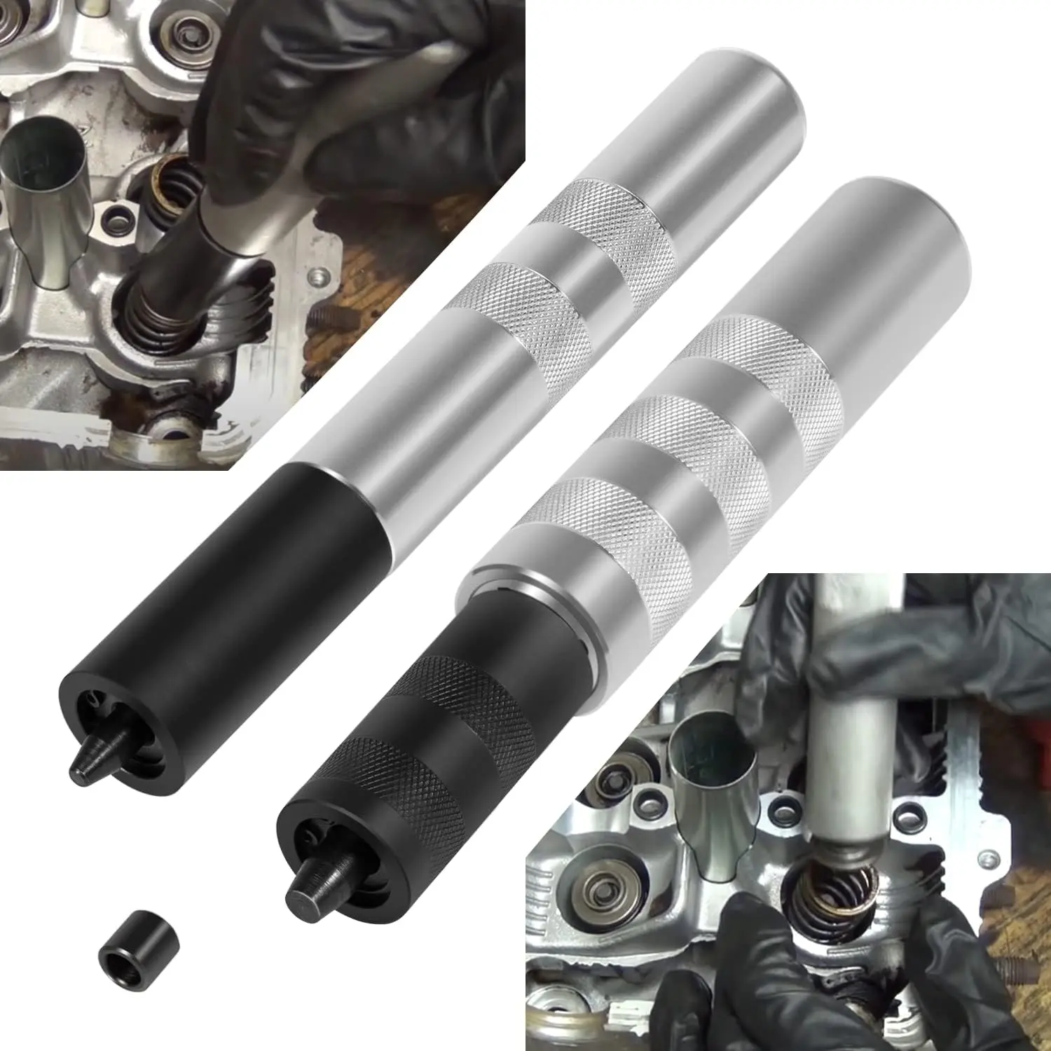 36050 Valve Keeper Remover Installer Kit, Aluminum Alloy Anti-Rust Tool for Toyota 4-Cylinder & Chrysler World Engines, Fits 4.5 to 7.5 mm & 5/16"-3/8" Valve Stems