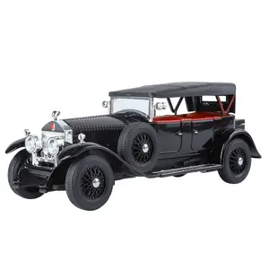 Desktop C Position! 1:24 Scale Alloy Car Model, Collectible & Decorative Dual Online, Retro Vintage Car, Perfect for Collection