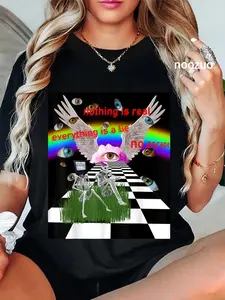 100% Cotton Weirdcore Aesthetic Weird Dreams Art Dreamcore Graphic Tee T-Shirt