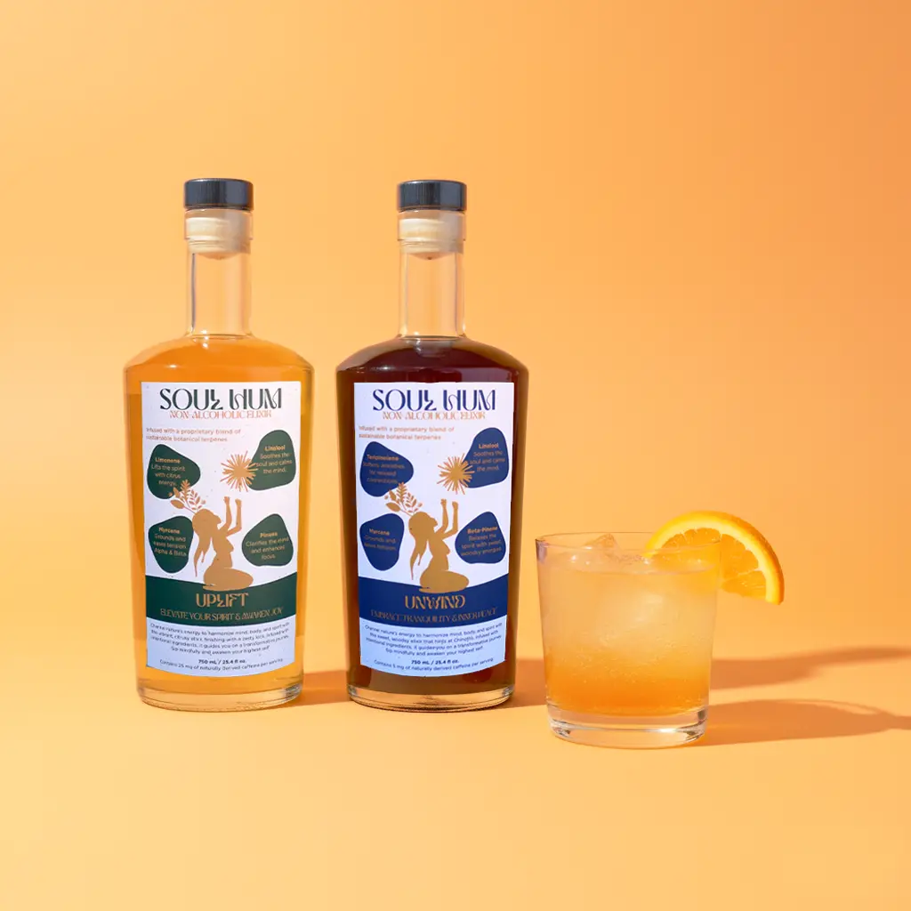 Soul Vibe Duo | Non-Alcoholic Botanical Elixirs (Uplift + Unwind)