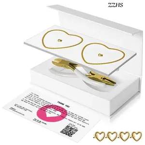 ZZHS Locked Unisex Permanent Couples Bracelets withSpecial Clasp-Perfect Date Night Gift for Anniversaryand Birthday