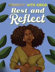Coloring with Coco: Rest and Reflect: Relaxing Bold and Easy Coloring Book for Adults and Teens