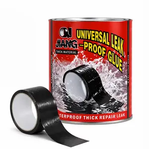 Heavy Duty Waterproof Repair Tape Strong Adhesive Leak SeaPatch Flexible Rubberized Duct Tape Weather Resistant NoResidue for Pipe Roof PVC Hose Outdoor Indoor EmergencyHome Repair 4 Inch x 5 Feet Black