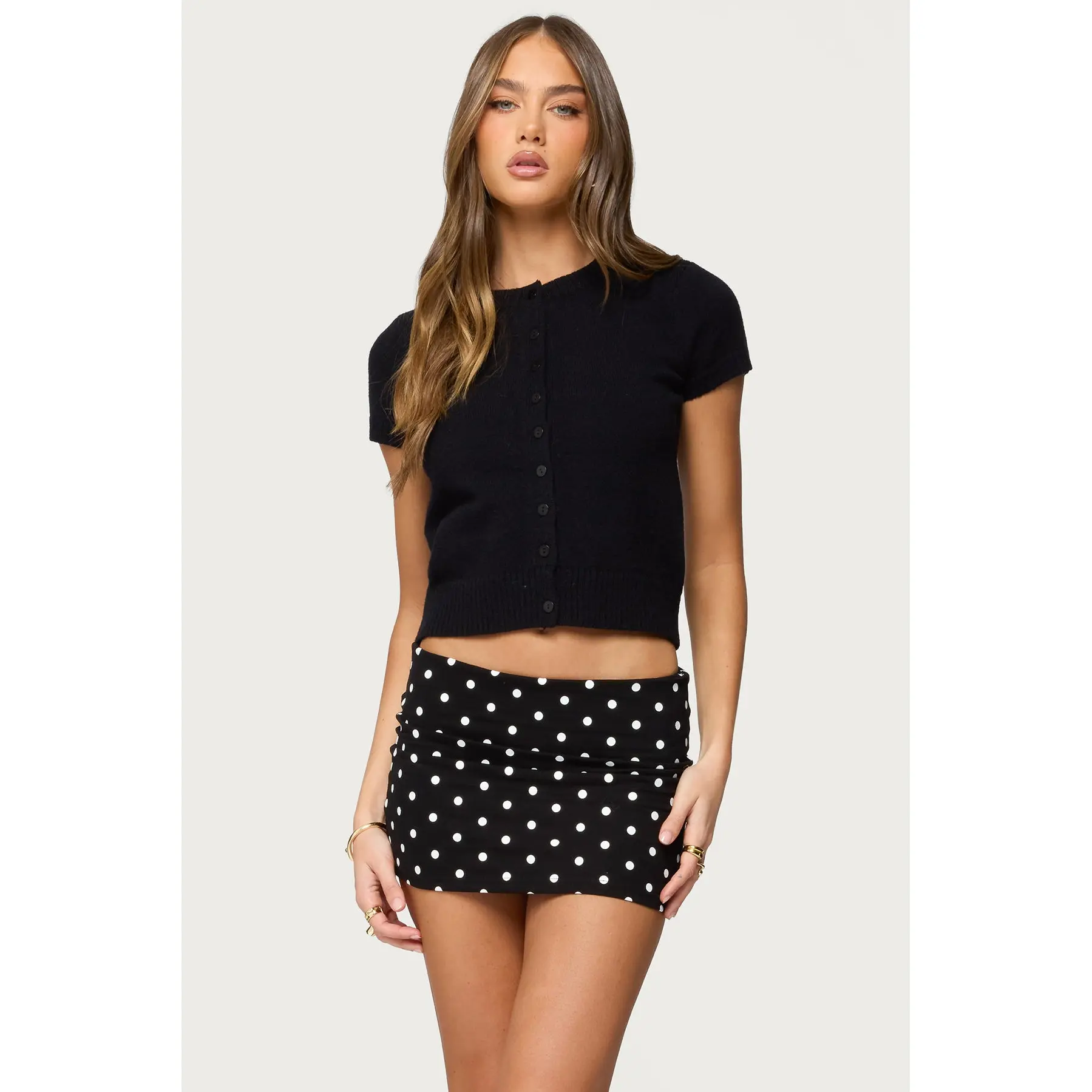 Coreen Button Up Knit Top