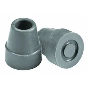 Carex Gray Cane Tips 3/4" - 2 pack