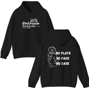 [graphic hoodies]No Plate No Face No Case Hoodie, Motorcycle Hoodies, You Hesitate You Die Hoodie, Unisex Hoody, Pullover Hoodie, Gift For Men, Him, Top Menswear